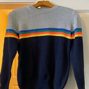 J Crew Boys cotton sweater with stripes